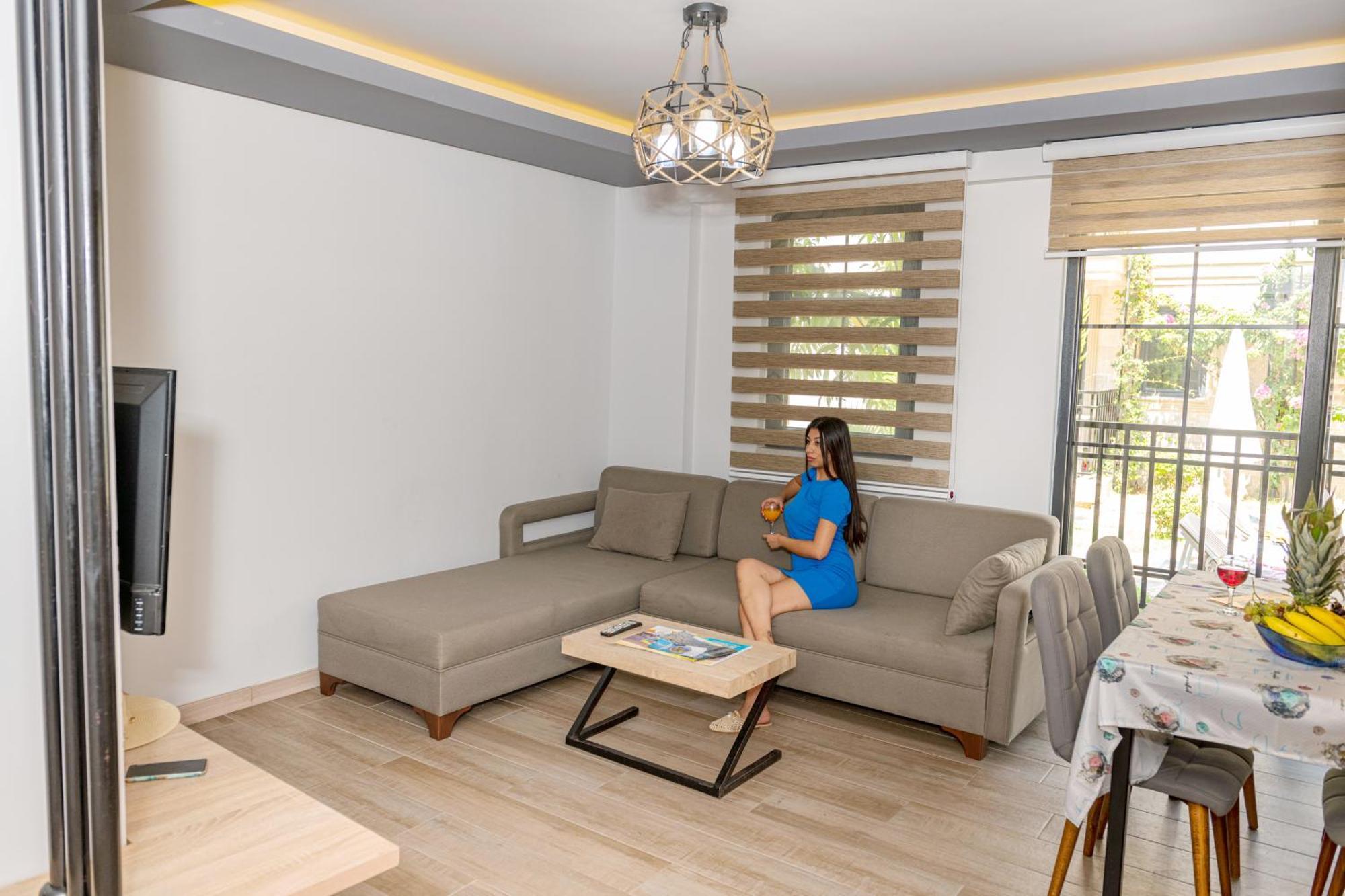 Yasam Park Apart Hotel - Fethiye Calis Beach Rom bilde
